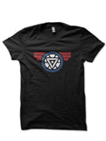 Arc Reactor V Shield Black T-Shirt Hoodie, Sweatshirt | PureTeeCo.com