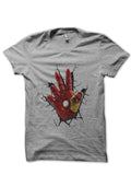 Iron Hand Grey Tee Hoodie, Sweatshirt | PureTeeCo.com