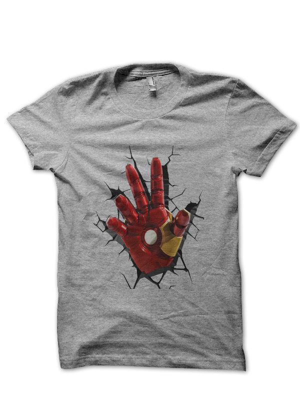 Iron Hand Grey Tee Hoodie, Sweatshirt | PureTeeCo.com