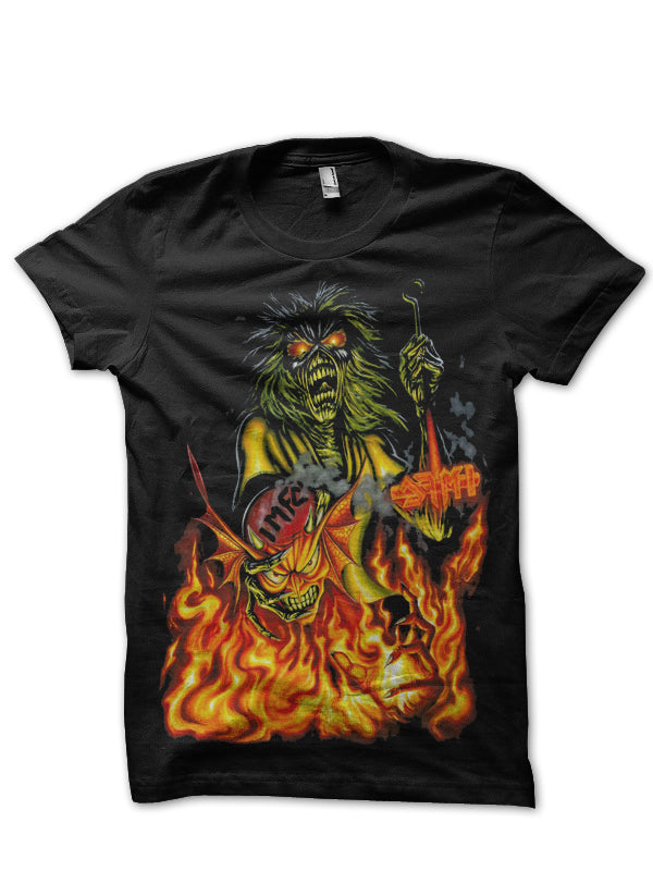 Iron Maiden Black Tee Style004 Hoodie, Sweatshirt | PureTeeCo.com