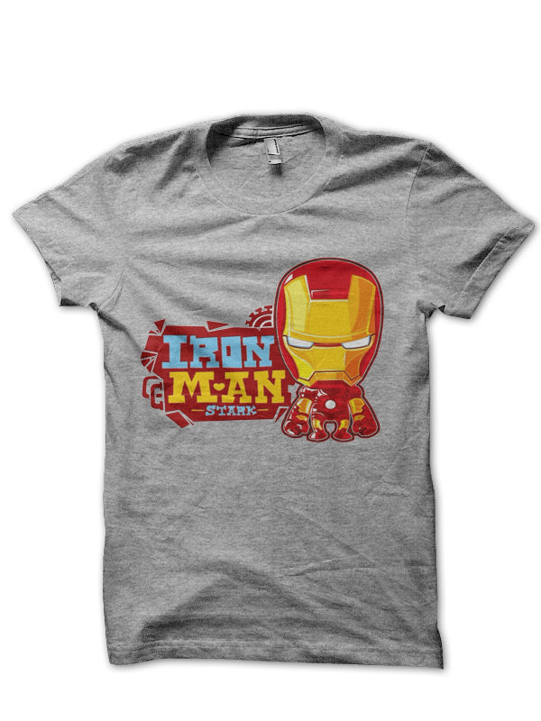 Ironman Grey Tee Hoodie, Sweatshirt | PureTeeCo.com