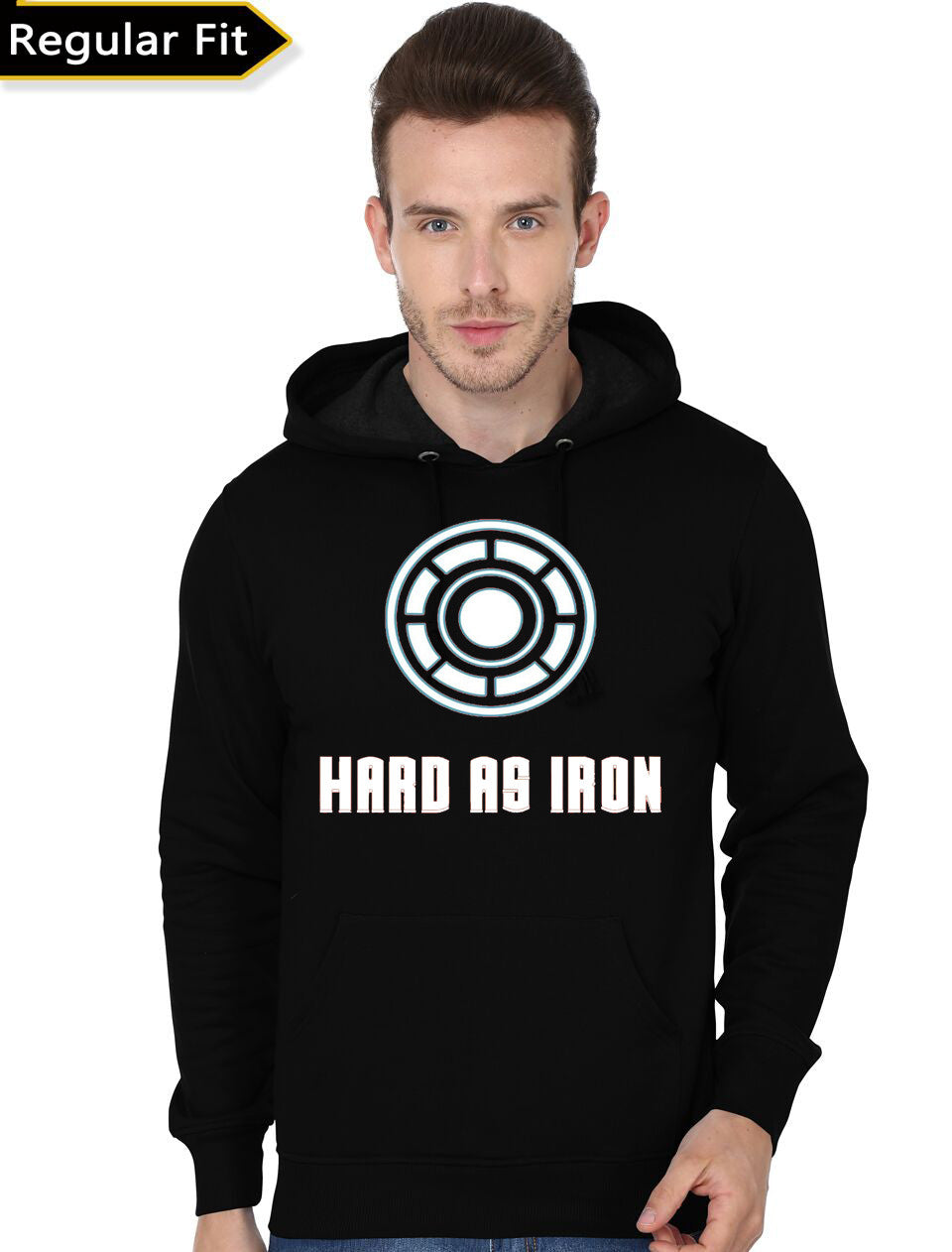 Hard As Iron Black Hoodie T-Shirts, Sweatshirt | PureTeeCo.com