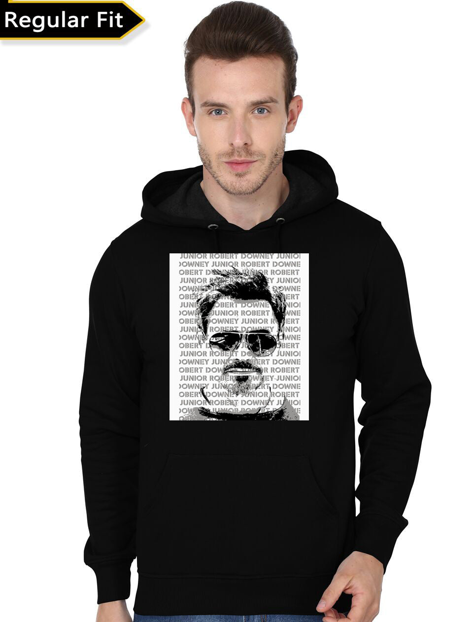 â€œRobert Downey Jr.â€™s Black Hoodie T-Shirts, Sweatshirt | PureTeeCo.com