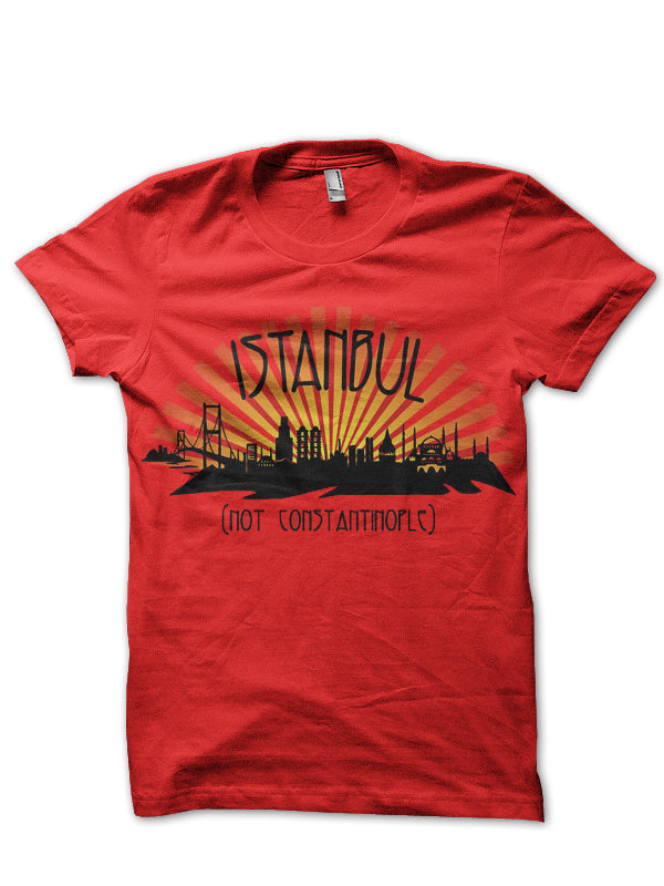 Istanbul Not Constantinople 1453 Byzantine Empire Red T-Shirt Hoodie, Sweatshirt | PureTeeCo.com