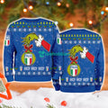 Italy National Football Grinch Hand Ugly Christmas Sweater 3D