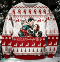It’s a Wonderful Life Ugly Christmas Sweater George Bailey Vintage Movie Xmas Christmas 3D Ugly Sweater For Men And Women