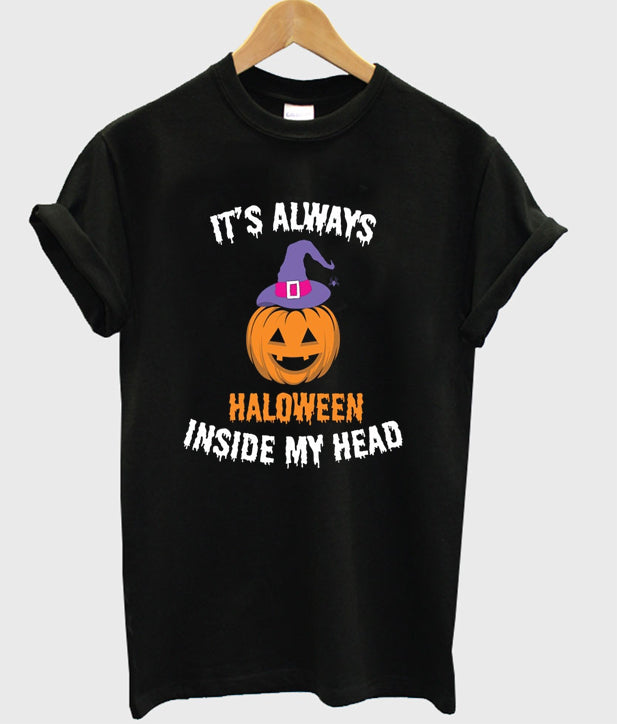 it’s always haloween inside my head t-shirt Hoodie, Sweatshirt | PureTeeCo.com