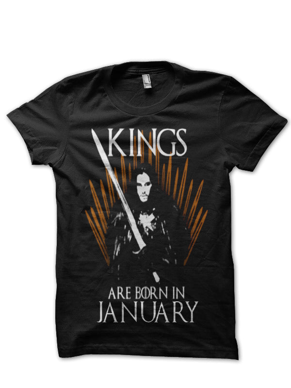 Kings Are Born In January T-Shirt Hoodie, Sweatshirt | PureTeeCo.com