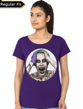 Jared Leto Suicide Squad Girls Purple T-Shirt Hoodie, Sweatshirt | PureTeeCo.com
