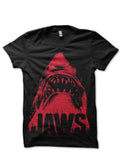 Jaws Black Tee Hoodie, Sweatshirt | PureTeeCo.com
