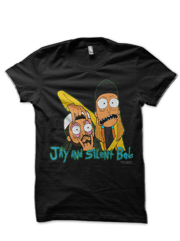 Jay And Silent Bob Black T-Shirt Hoodie, Sweatshirt | PureTeeCo.com