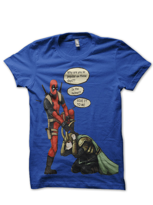 Jealous Deadpool Blue Tee (All Colours Available) Hoodie, Sweatshirt | PureTeeCo.com