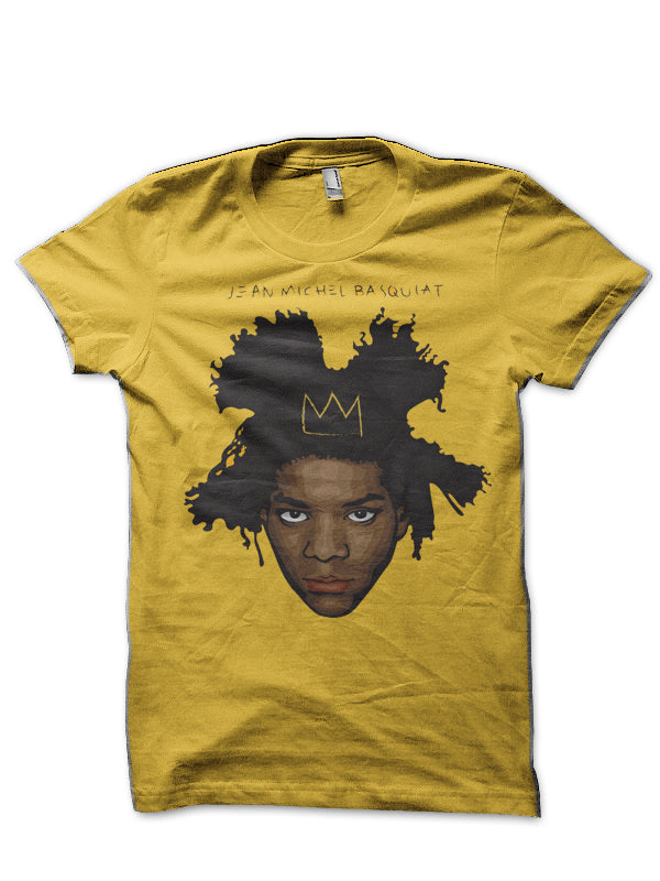 Jean Michel Basquiat Yellow T-Shirt Hoodie, Sweatshirt | PureTeeCo.com