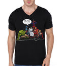 Jesus And The Avengers Thatâ€™s How I Saved The World Black V-Neck T-Shirt Hoodie, Sweatshirt | PureTeeCo.com