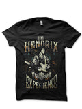 Jimi Hendrix Black T-Shirt Hoodie, Sweatshirt | PureTeeCo.com