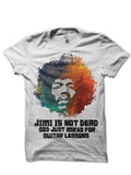 Jimi Hendrix White Tee Hoodie, Sweatshirt | PureTeeCo.com