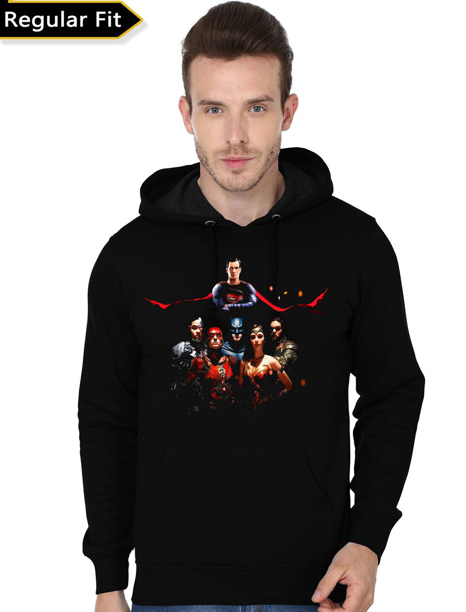 Justice League: You Cant Save The World Alone Black Hoodie T-Shirts, Sweatshirt | PureTeeCo.com