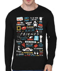 Friends Full Sleeve Black T-Shirt Hoodie, Sweatshirt | PureTeeCo.com
