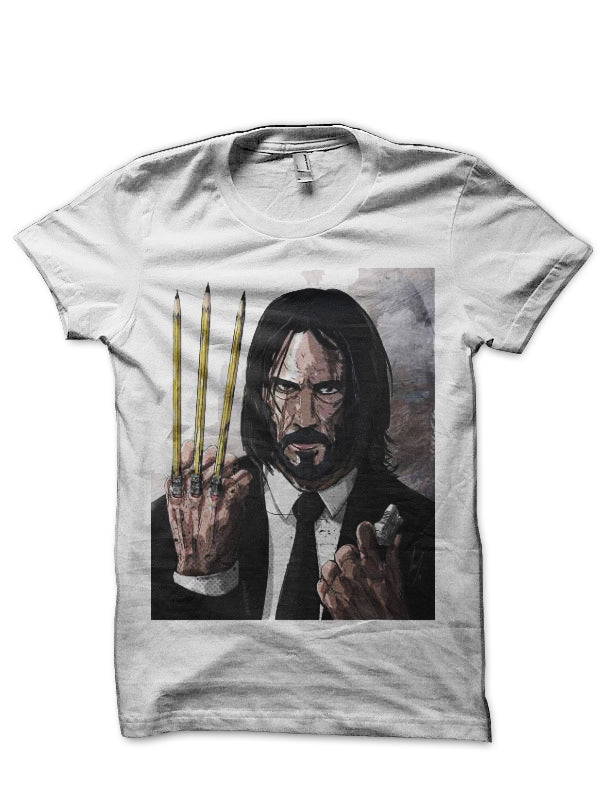 John Wick White T-Shirt Style002 Hoodie, Sweatshirt | PureTeeCo.com