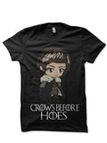 Jon Snow Black T-Shirt Hoodie, Sweatshirt | PureTeeCo.com