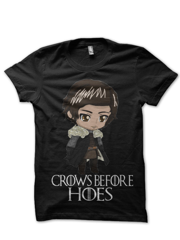 Jon Snow Black T-Shirt Hoodie, Sweatshirt | PureTeeCo.com