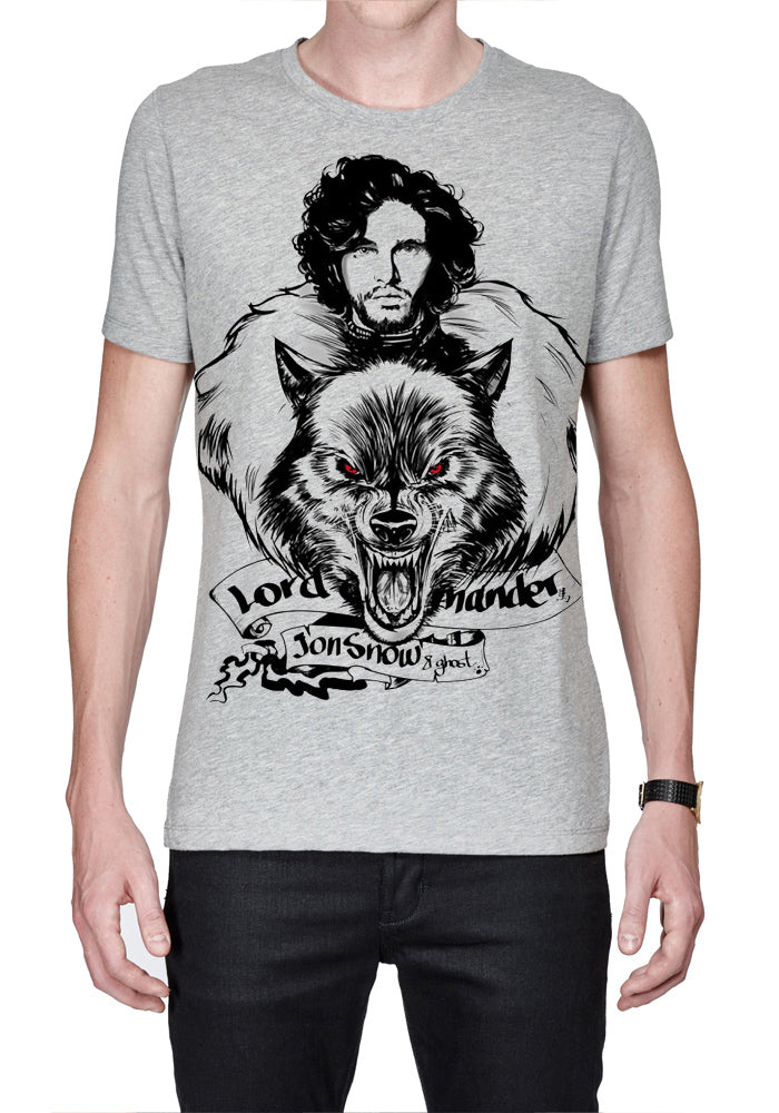 Jon Snow And Ghost T-Shirt Hoodie, Sweatshirt | PureTeeCo.com