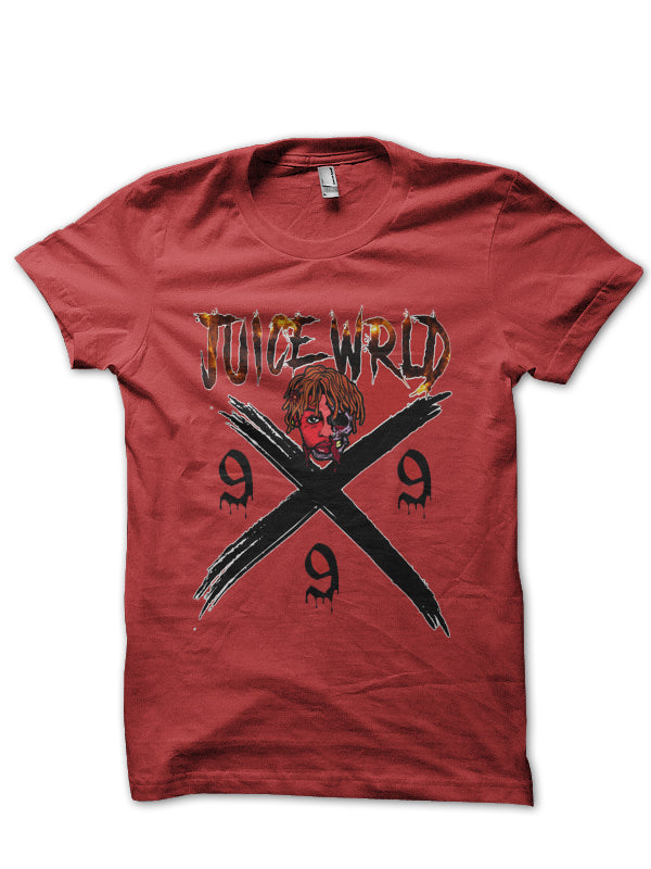 Juice Wrld 999 Red T-Shirt Hoodie, Sweatshirt | PureTeeCo.com