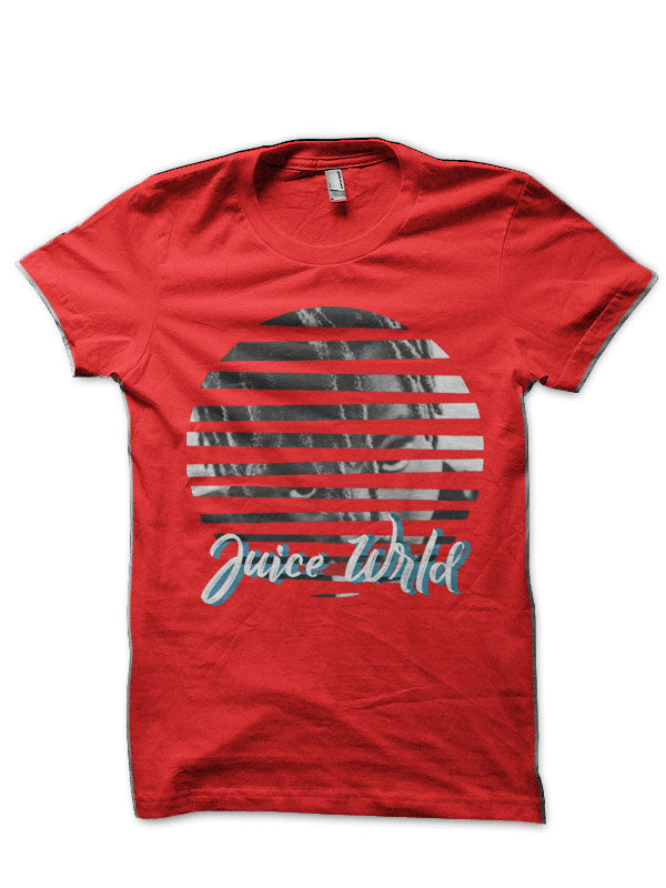 Juice Wrld Red Half Sleeve T-Shirt Hoodie, Sweatshirt | PureTeeCo.com