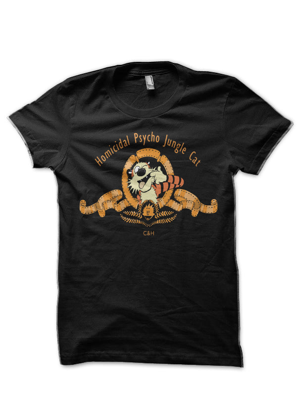 Homicidal Psycho Jungle Cat Black T-Shirt Hoodie, Sweatshirt | PureTeeCo.com