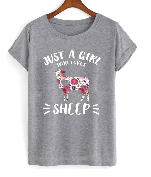 just a girl who loves sheep t-shirt Hoodie, Sweatshirt | PureTeeCo.com
