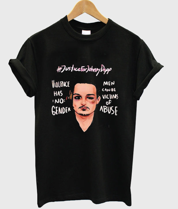 justice for fohnny depp violence has no gender t-shirt Hoodie, Sweatshirt | PureTeeCo.com