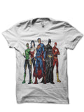 Justice League White T-Shirt Style004 Hoodie, Sweatshirt | PureTeeCo.com