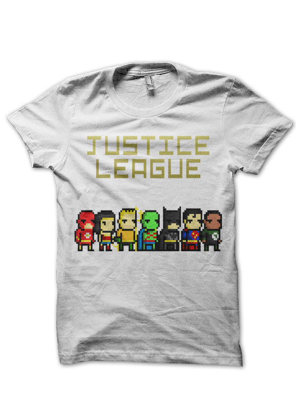 Justice League White T-Shirt Style005 Hoodie, Sweatshirt | PureTeeCo.com
