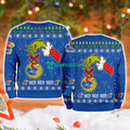 Kansas Jayhawks Ncaa Grinch Hand Ugly Christmas Sweater 3D