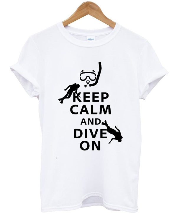 keep calm andf dive on t-shirt Hoodie, Sweatshirt | PureTeeCo.com