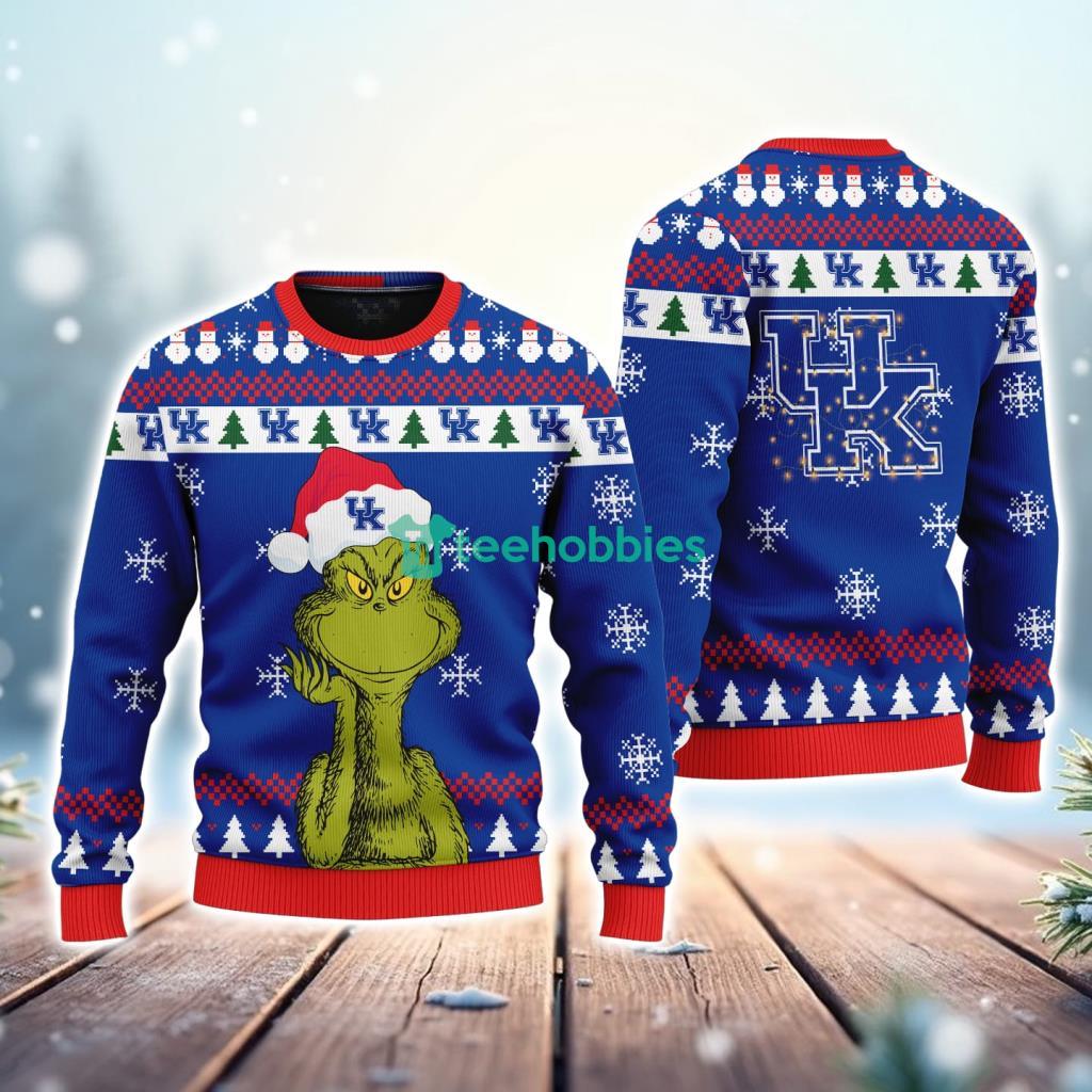 Kentucky Wildcats NCAA The Grinch Funny Merry Christmas Ugly Sweater 3D New Trend