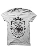 Khaleesi White Tee Hoodie, Sweatshirt | PureTeeCo.com