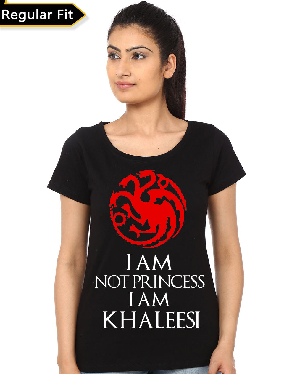 I Am Khaleesi Black Top T-Shirts, Hoodie, Sweatshirt | PureTeeCo.com