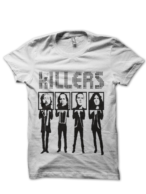 The Killers Canvas White T-Shirt Hoodie, Sweatshirt | PureTeeCo.com