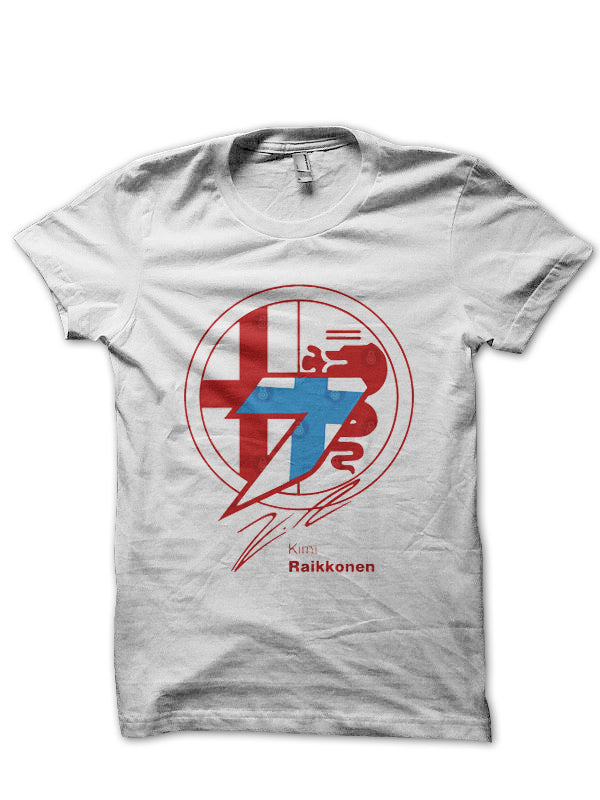 Kimi Raikkonen Alfa Romeo Racing T-Shirt Hoodie, Sweatshirt | PureTeeCo.com