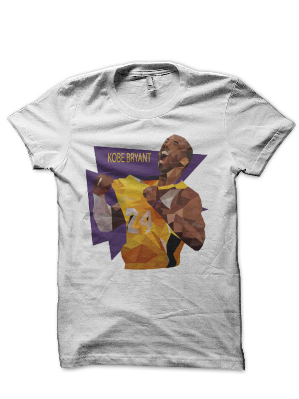 Kobe Bryant Excited White T-Shirt Hoodie, Sweatshirt | PureTeeCo.com
