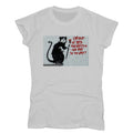 Banksy Women's T-shirt - I'm Out of Bed Hoodie, Sweatshirt | PureTeeCo.com (Image 1)