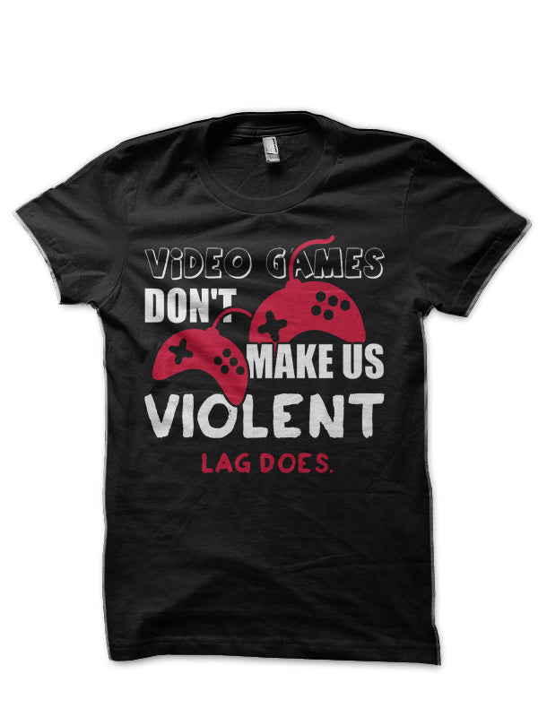 Gamer Half Sleeve Black T-Shirt Hoodie, Sweatshirt | PureTeeCo.com