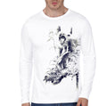 Langur White Full Sleeve T-Shirt Hoodie, Sweatshirt | PureTeeCo.com