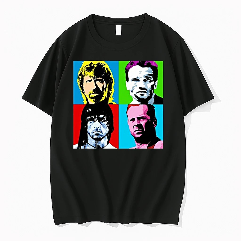 Latest Action Heroes 1980s Portrait Classic 0 Tshirts Sweater