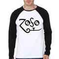 Zoso Raglan Tee Hoodie, Sweatshirt | PureTeeCo.com