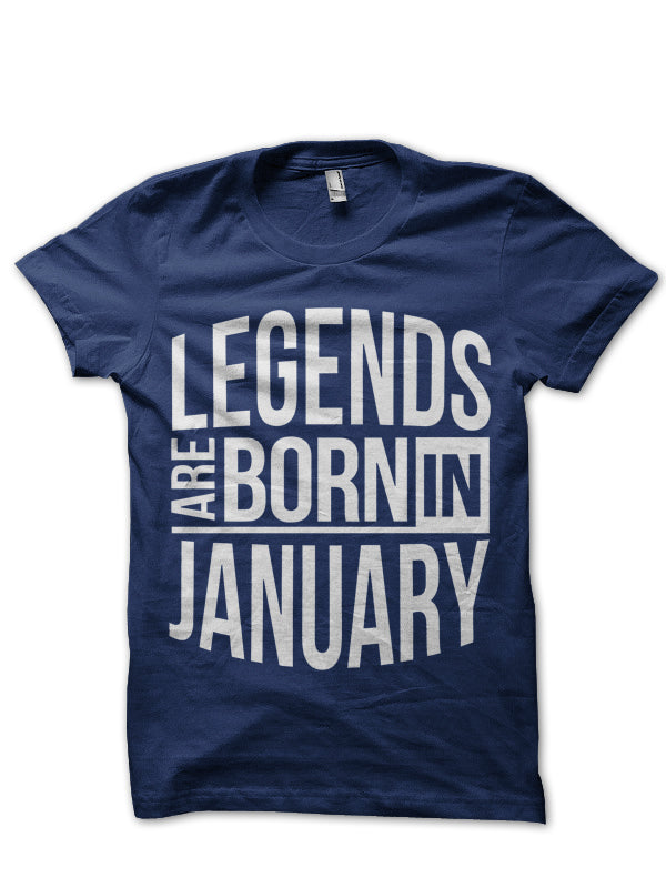 Legends Are Born In January T-Shirt Style001 Hoodie, Sweatshirt | PureTeeCo.com
