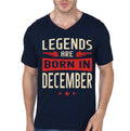 Legends Are Born In December V-Neck T-Shirt Hoodie, Sweatshirt | PureTeeCo.com