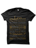 Leo Black T-Shirt Hoodie, Sweatshirt | PureTeeCo.com