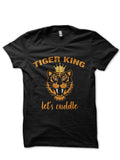 Tiger King Half Sleeve Black T-Shirt Hoodie, Sweatshirt | PureTeeCo.com
